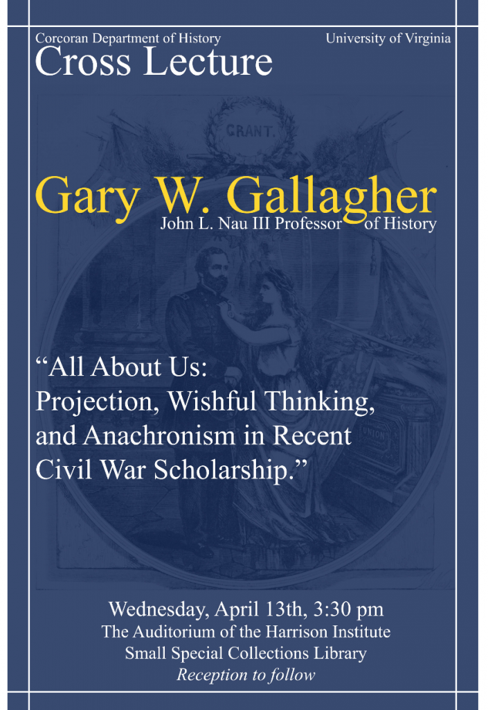 Gary Gallagher Lecture Flyer